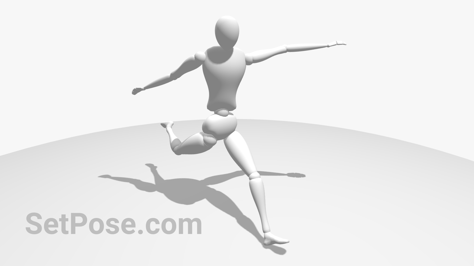 Ball kick reference pose