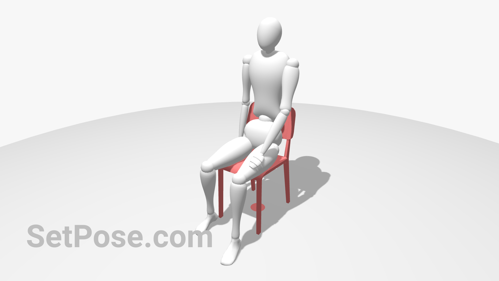 Sitting chair  reference pose