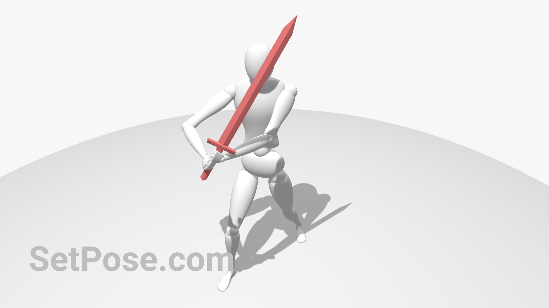 Sword block reference pose
