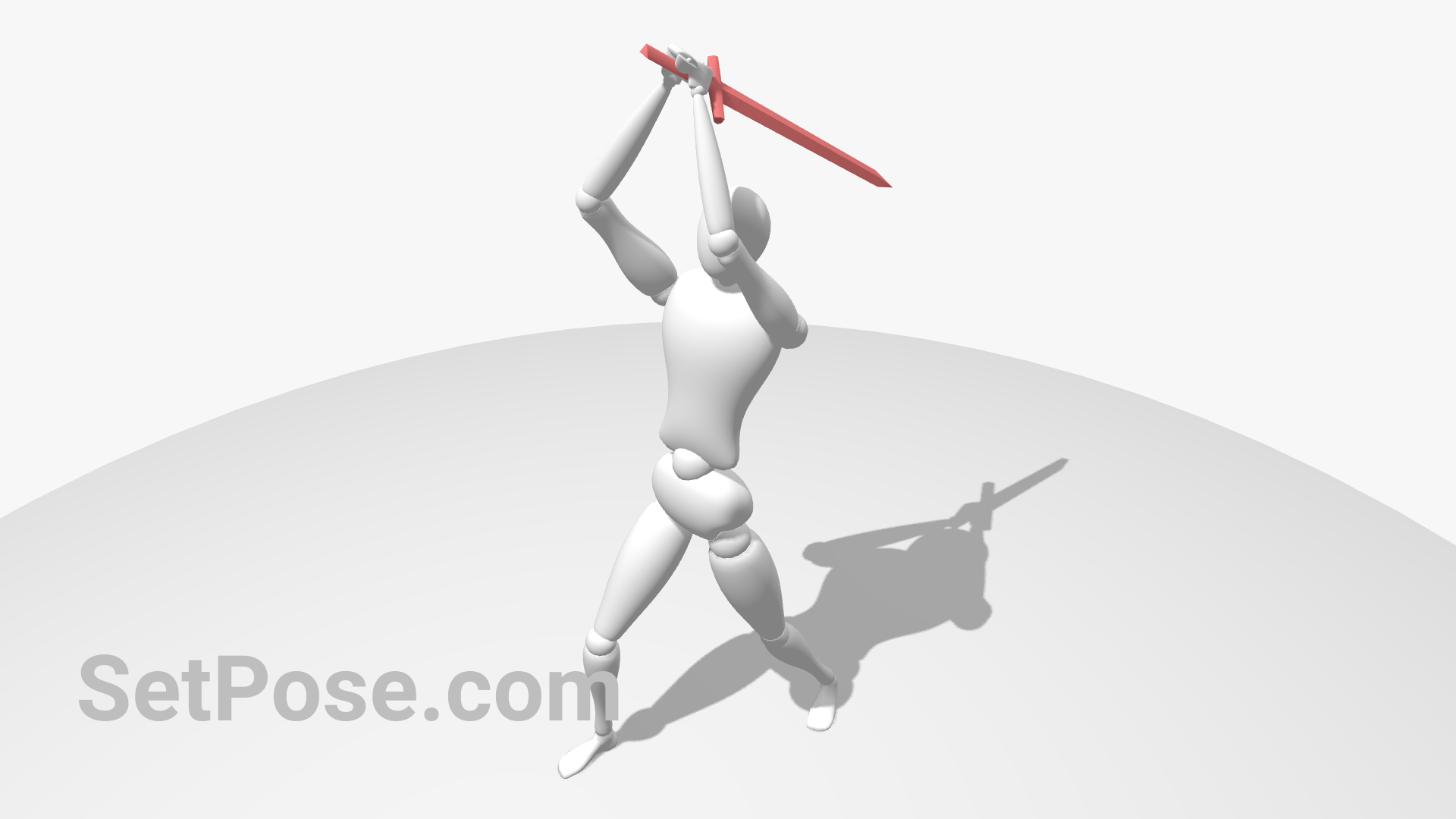 Sword high blow reference pose
