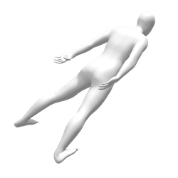 Ski jumping reference pose