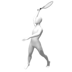 Badminton reference pose
